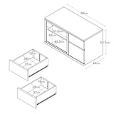 木製ＡＶラック・幅９０ｃｍ・ウォールナット材
