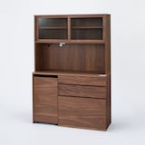 木製カップボード・幅１２０ｃｍ・ウォールナット材