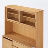 木製カップボード・幅１２０ｃｍ・ウォールナット材