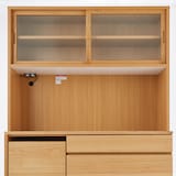 木製カップボード・幅１２０ｃｍ・ウォールナット材