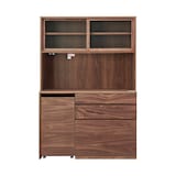 木製カップボード・幅１２０ｃｍ・ウォールナット材