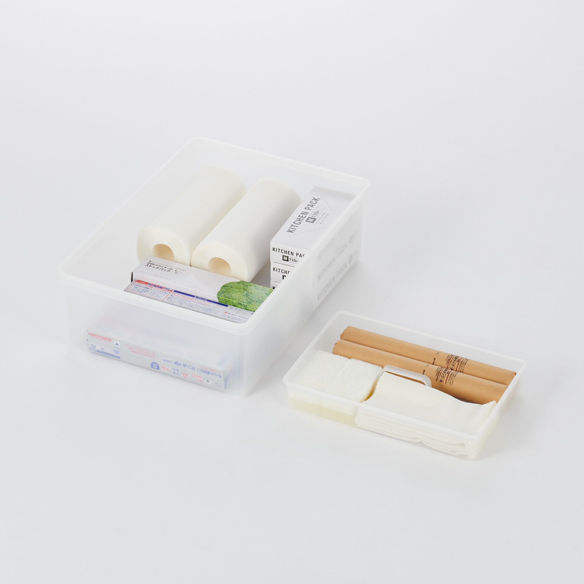 ポリプロピレン収納ボックス・ワイド・中 | 無印良品