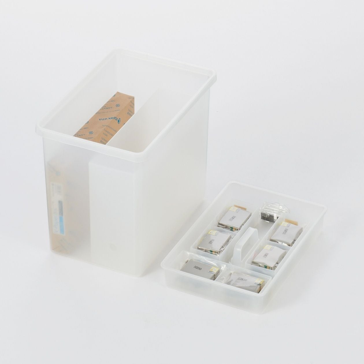 無印良品　箱　セット まとめ買い】PP収納ケース・横ワイド・小・引出式 | 無印良品