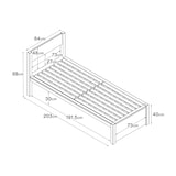 木製ベッド・オーク材・スモール