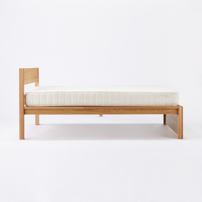 RS003 MUJI 無印良品 セミダブルベッド、引出し付 幅120cm