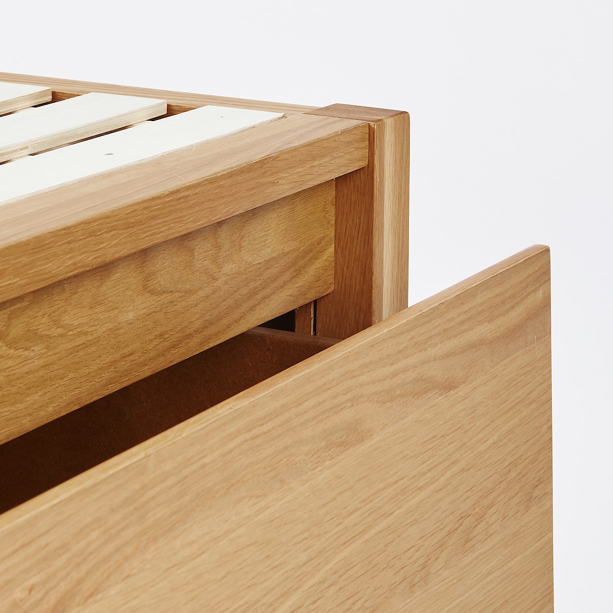 木製ベッド・オーク材・セミダブル