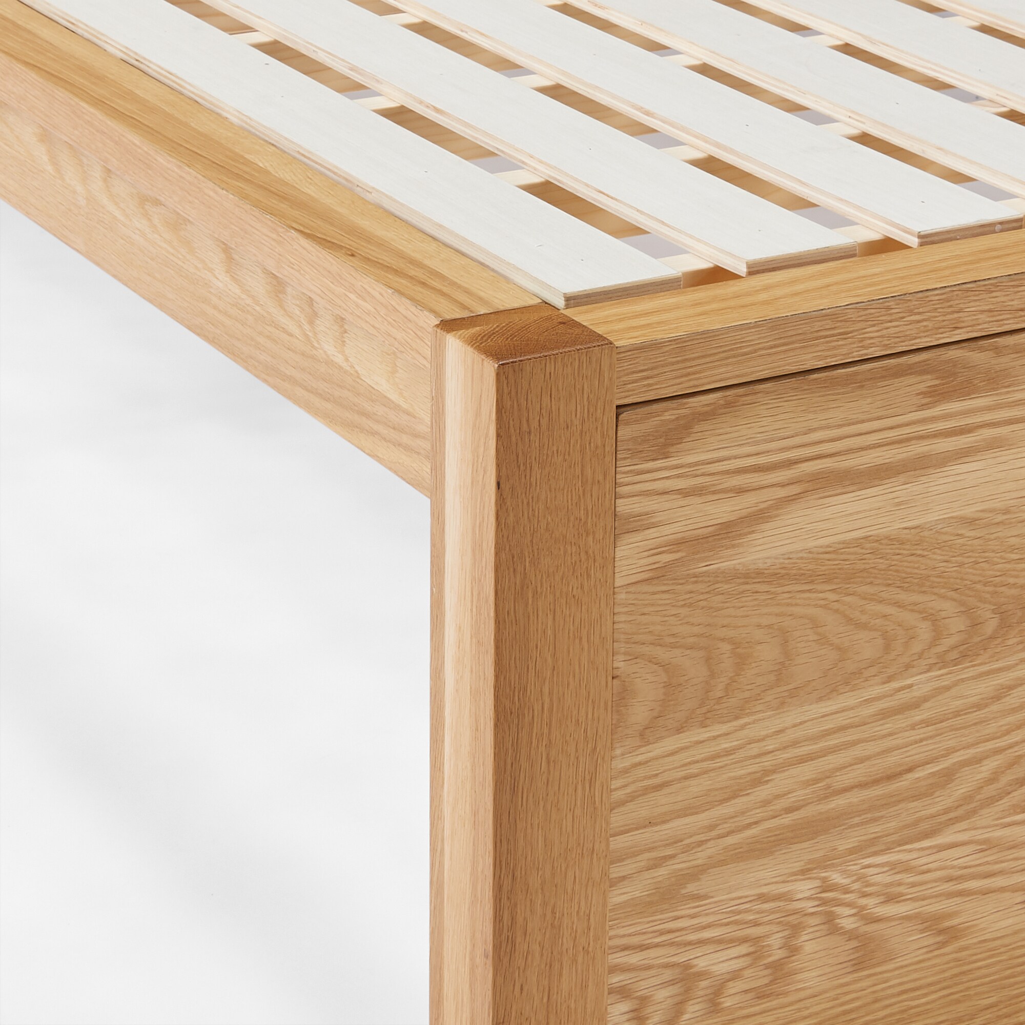 木製ベッド・オーク材・ダブル