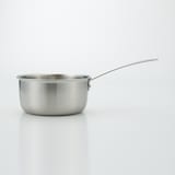 ステンレスアルミ全面三層鋼片手鍋