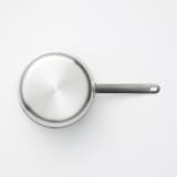 ステンレスアルミ全面三層鋼片手鍋