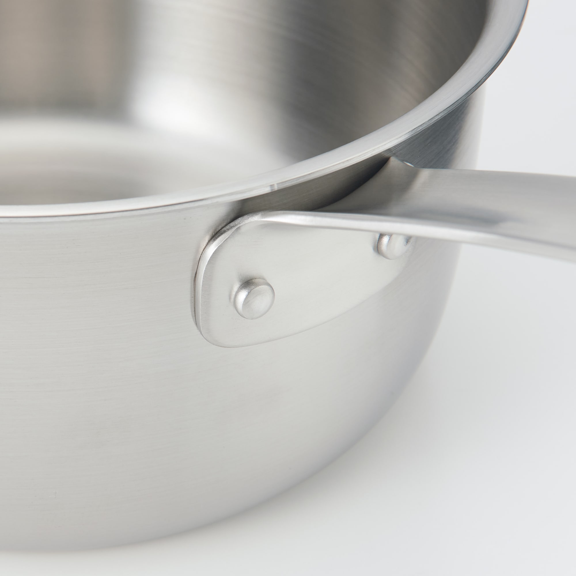 ステンレスアルミ全面三層鋼片手鍋