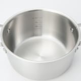 ステンレスアルミ全面三層鋼両手鍋