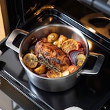 ステンレスアルミ全面三層鋼両手鍋