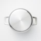 ステンレスアルミ全面三層鋼両手鍋