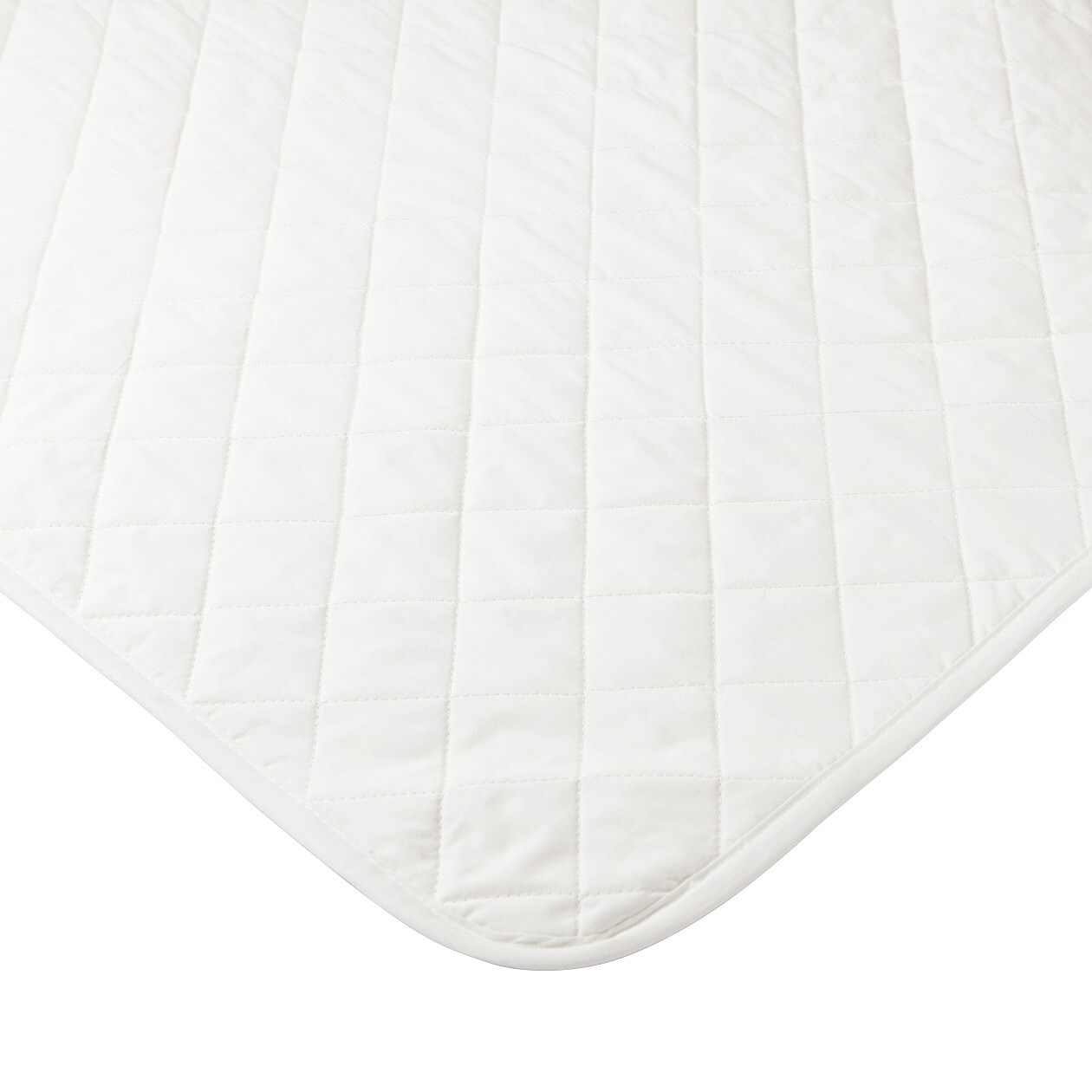 Linen bed pad with rubber/Q 160200cm