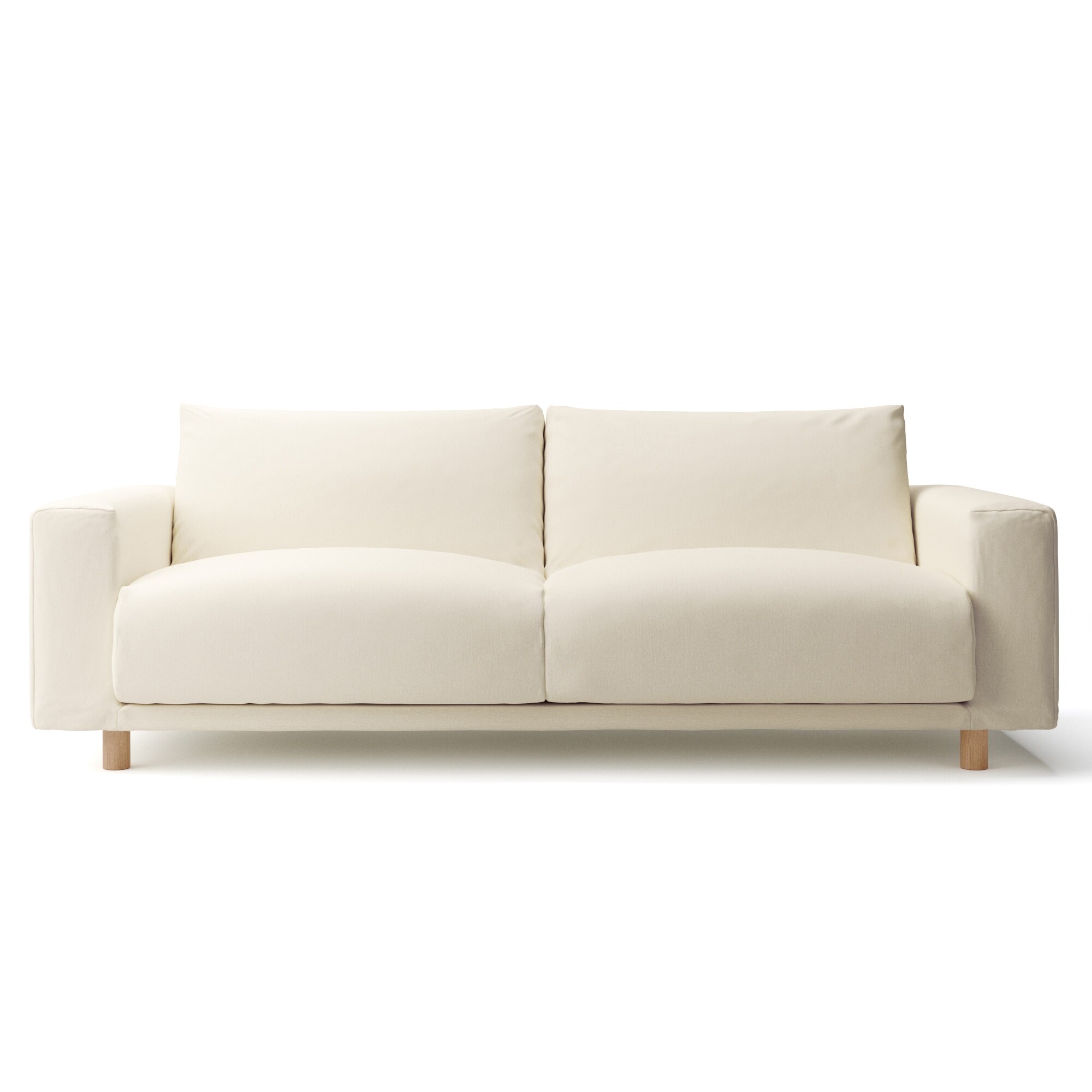 ソファ本体　洗いざらしの綿帆布カバー