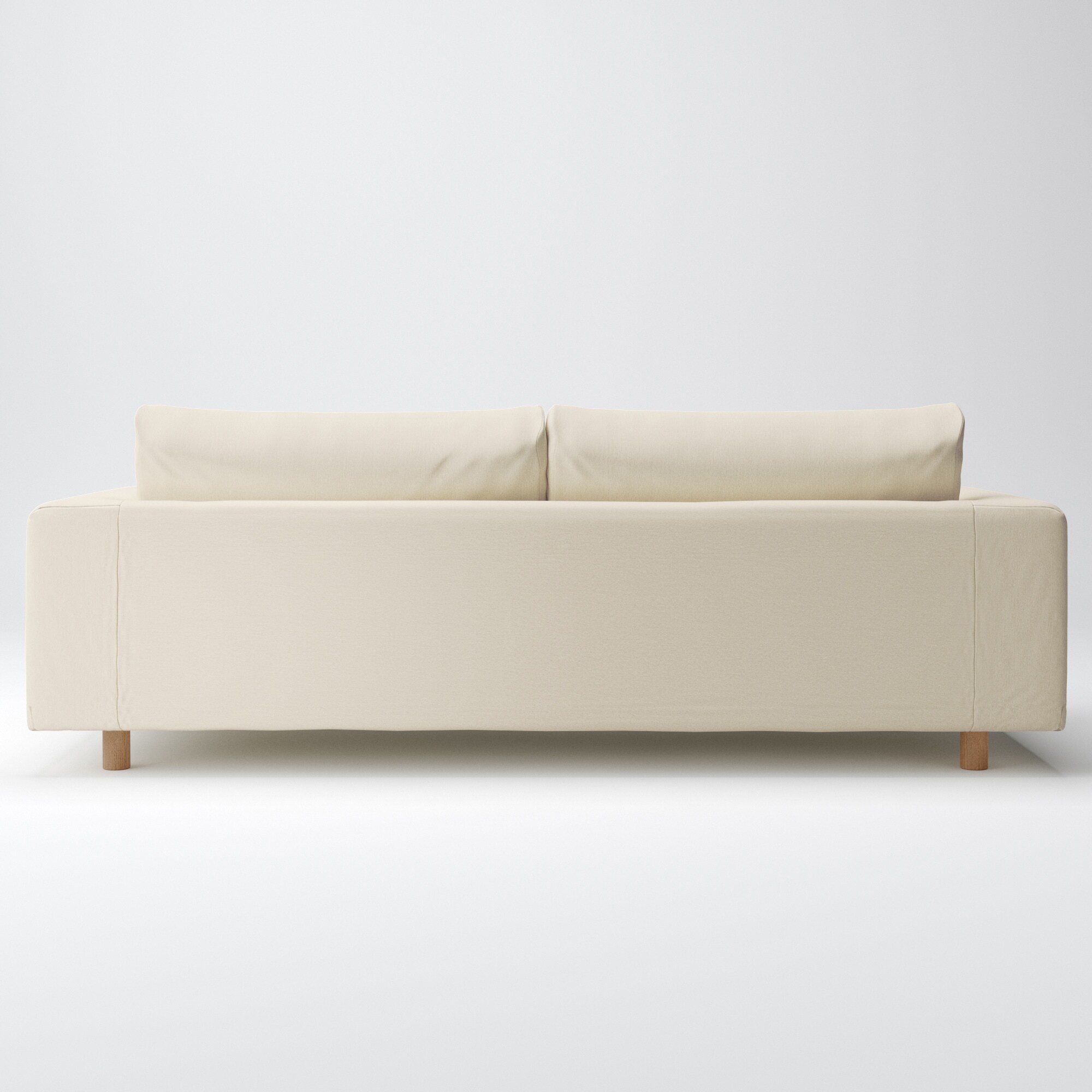 ソファ本体　洗いざらしの綿帆布カバー