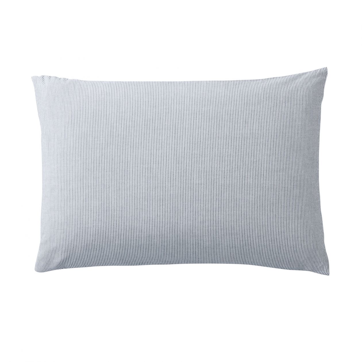 綿洗いざらしまくらカバー ネイビーストライプ ４３ ６３ｃｍ用 素材で選ぶ 布団 寝具 通販 無印良品