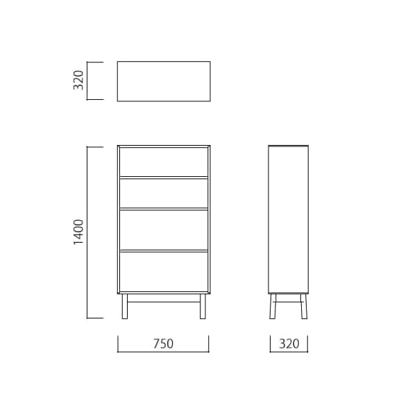 IDEE］STILT SHELF TALL White | 無印良品
