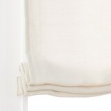 ポリエステルななこ織麻調プレーンシェード用生地／ライトベージュ