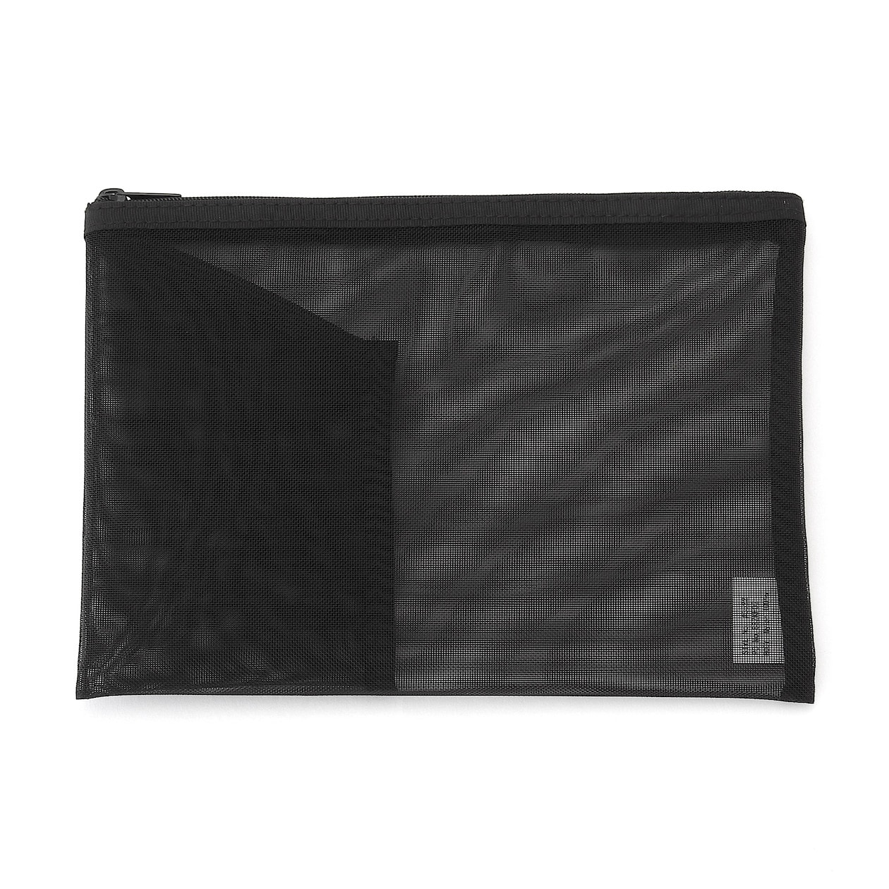 ナイロンメッシュケース・ポケット付き Ｂ６サイズ用・黒 | トラベル | 仕分けケース・パラグライダークロス 通販 | 無印良品