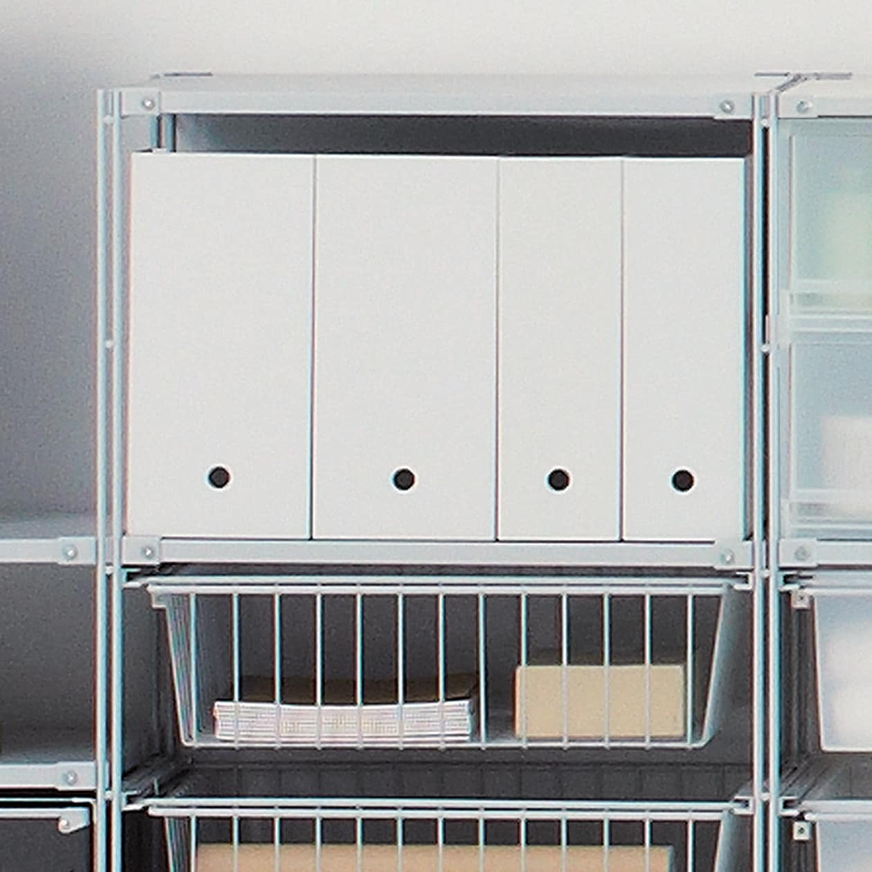 ポリプロピレンファイルボックス・スタンダード・A4用・ホワイト