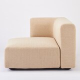 綿ポリエステル変り織ユニットソファ・ハーフアーム・大（右）用カバー／ベージュ