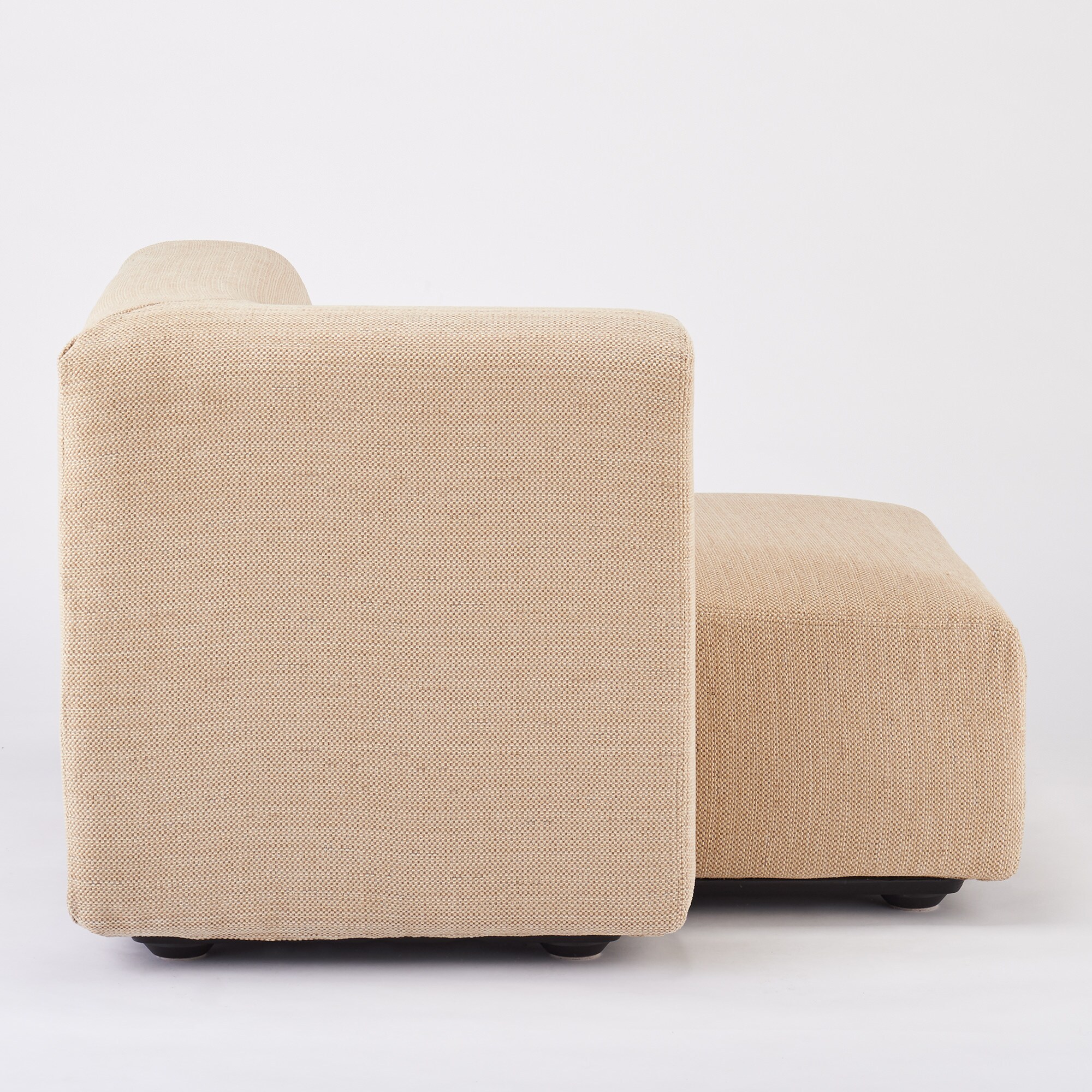 綿ポリエステル変り織ユニットソファ・ハーフアーム・大（右）用カバー／ベージュ