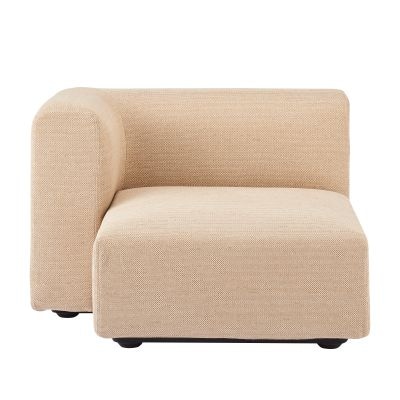 【カバー】綿ポリエステル変り織ユニットソファ・ハーフアーム・大（右）用カバー／ベージュ