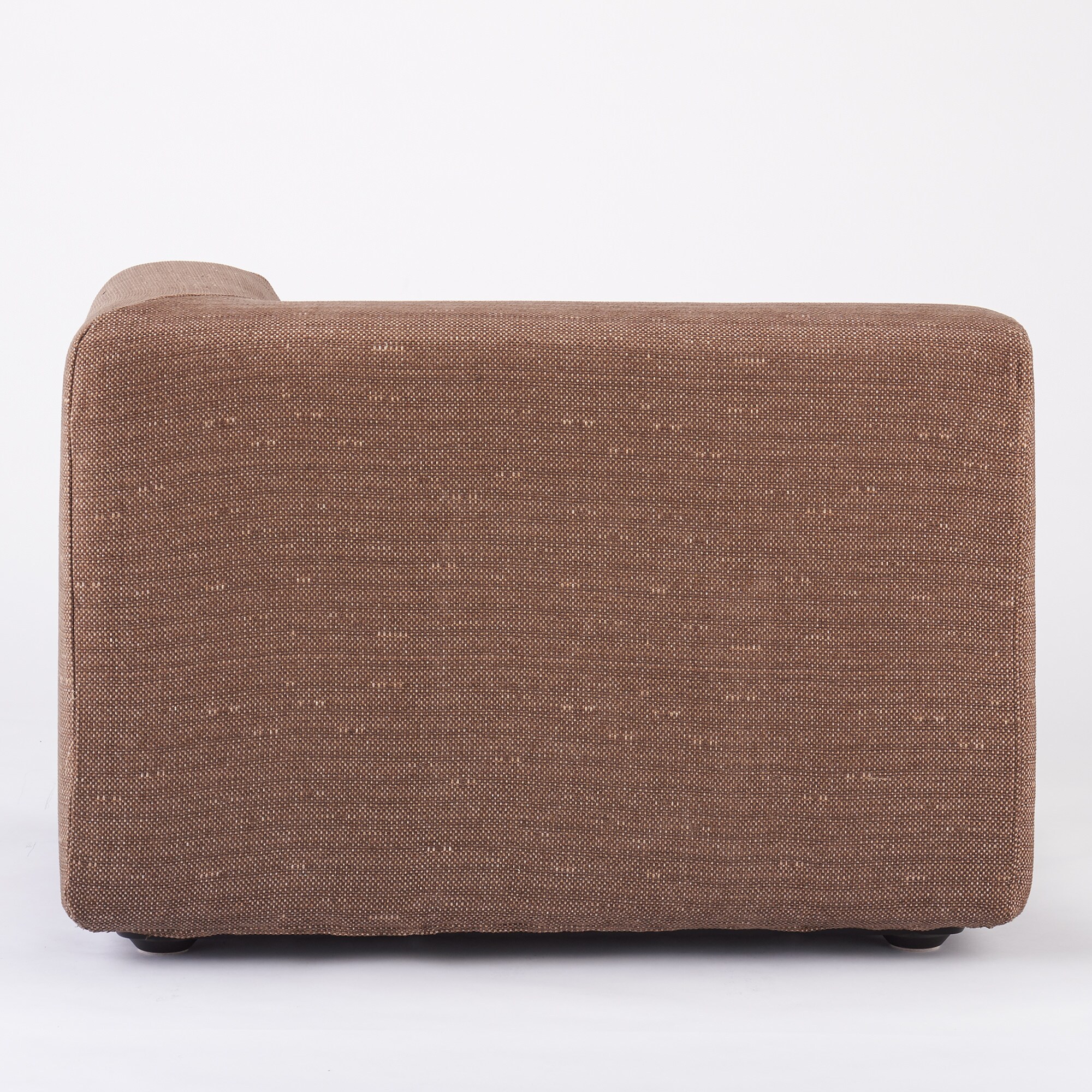 綿ポリエステル変り織ユニットソファ・ハーフアーム・大（左）用カバー／ブラウン