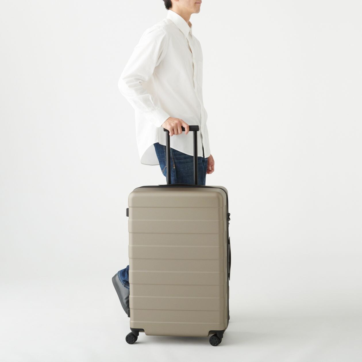 日本新品 無印良品 キャリーケース 88L ネイビー 旅行用バッグ 