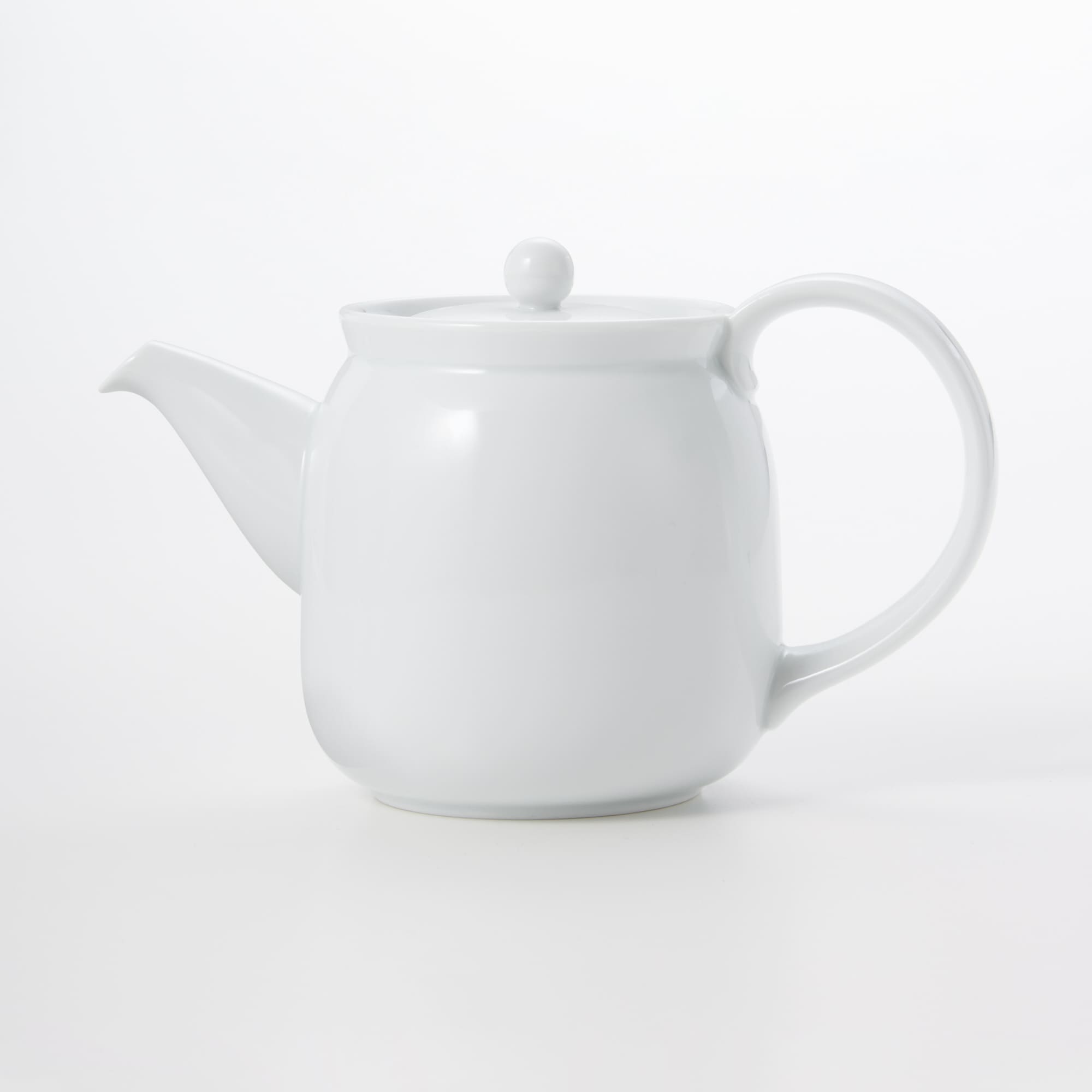 時代　白磁　ティー・ポット　急須　茶器　無傷 白玉・140ml 急須 白い ティーポット ホワイト 白い急須 きゅ