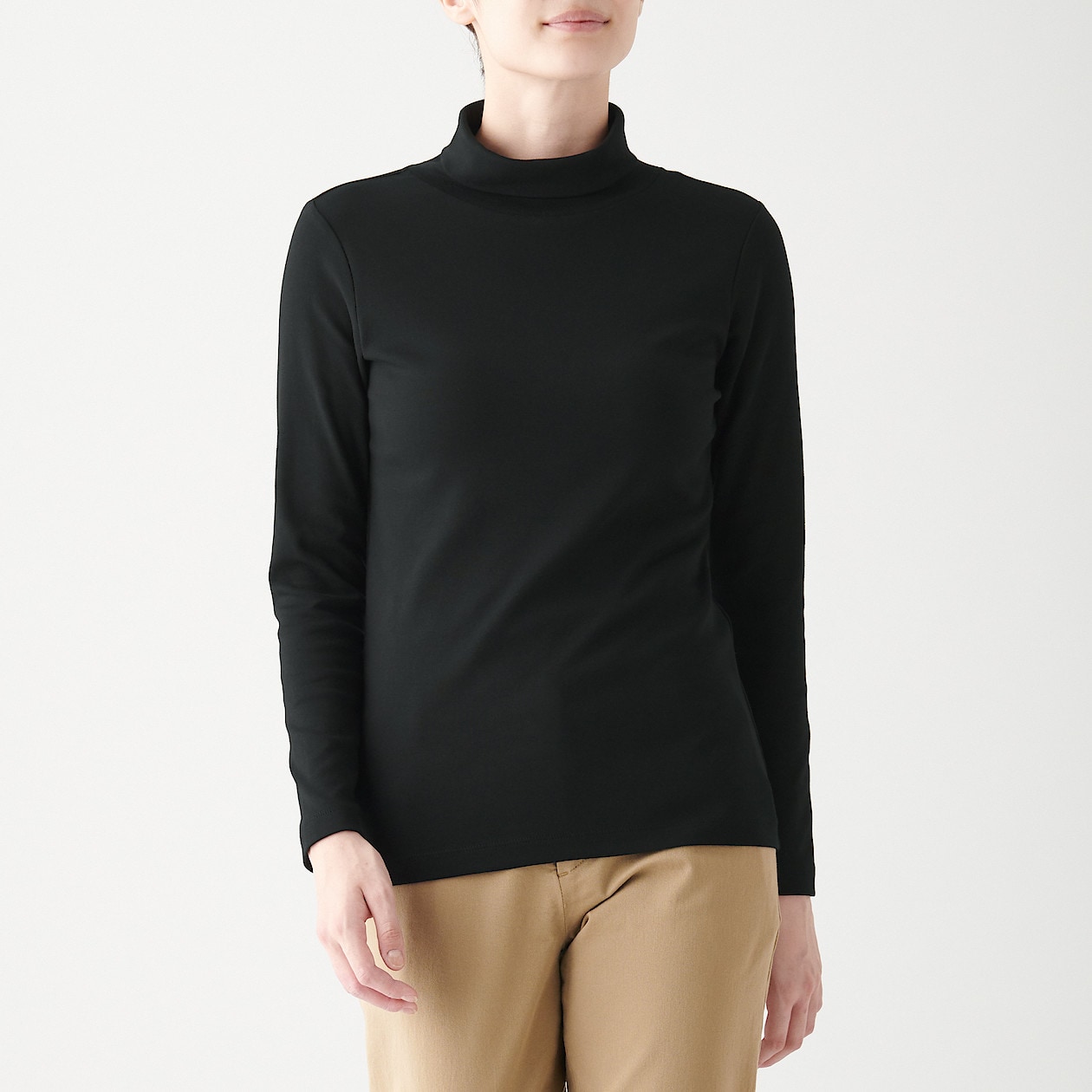 ストレッチフライス編みタートルネックtシャツ 婦人m 黒 tシャツ カットソー 長袖 七分袖 婦人 レディース 通販 無印良品 ストレッチフライス編みタートルネックtシャツ 婦人m 黒 tシャツ カットソー 長袖 七分袖 婦人 レディース 通販 無印良品