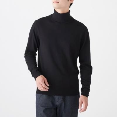 首のチクチクをおさえた 洗える天竺編みタートルネック 紳士m 黒 通販 無印良品 首のチクチクをおさえた 洗える天竺編みタートルネック 紳士m 黒 通販 無印良品