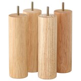 【パーツ】脚・脚付マットレス用・床下２０ｃｍタイプ・４本セット／ナチュラル