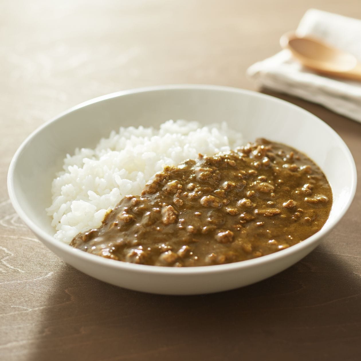 素材を生かした　辛くない　ほうれん草のキーマカレー