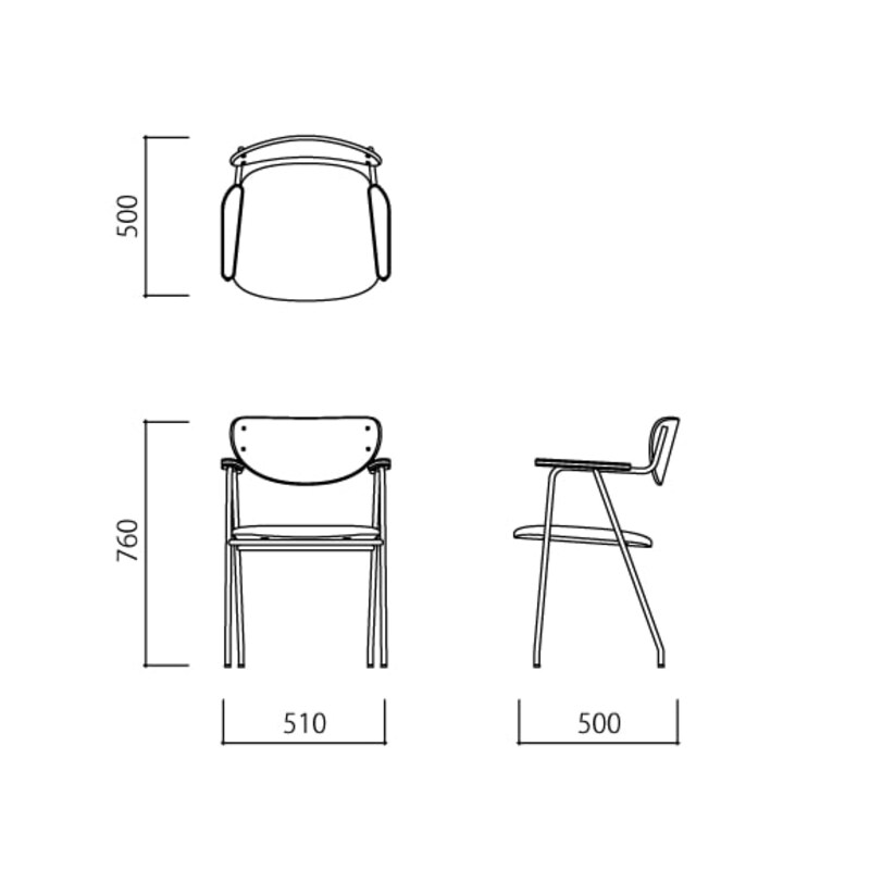 IDEE］DJANGO ARM CHAIR BK CA1470 | 無印良品 