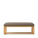 綿太番手リビングでもダイニングでもつかえるベンチ・１用カバー／ブラウン