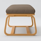 綿太番手リビングでもダイニングでもつかえるベンチ・１用カバー／ブラウン