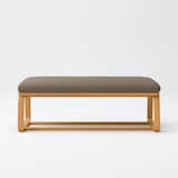 綿太番手リビングでもダイニングでもつかえるベンチ・１用カバー／ブラウン