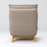 綿太番手ハイバックリクライニングソファ・１シーター用カバー／ベージュ