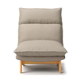 綿太番手ハイバックリクライニングソファ・１シーター用カバー／ベージュ