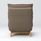 綿太番手ハイバックリクライニングソファ・１シーター用カバー／ブラウン