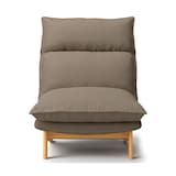 綿太番手ハイバックリクライニングソファ・１シーター用カバー／ブラウン