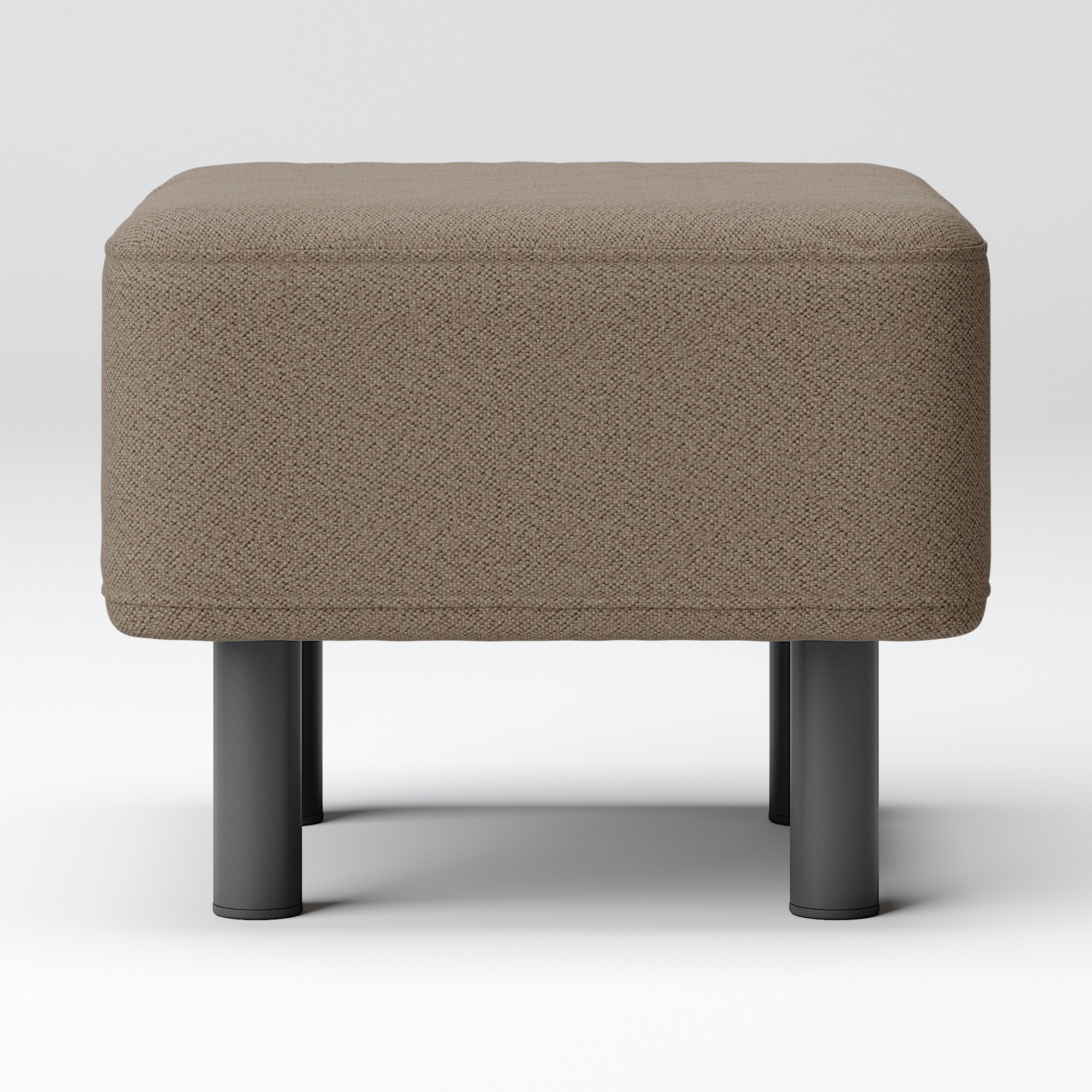 綿太番手ソファベンチ・オットマン用カバー／ブラウン