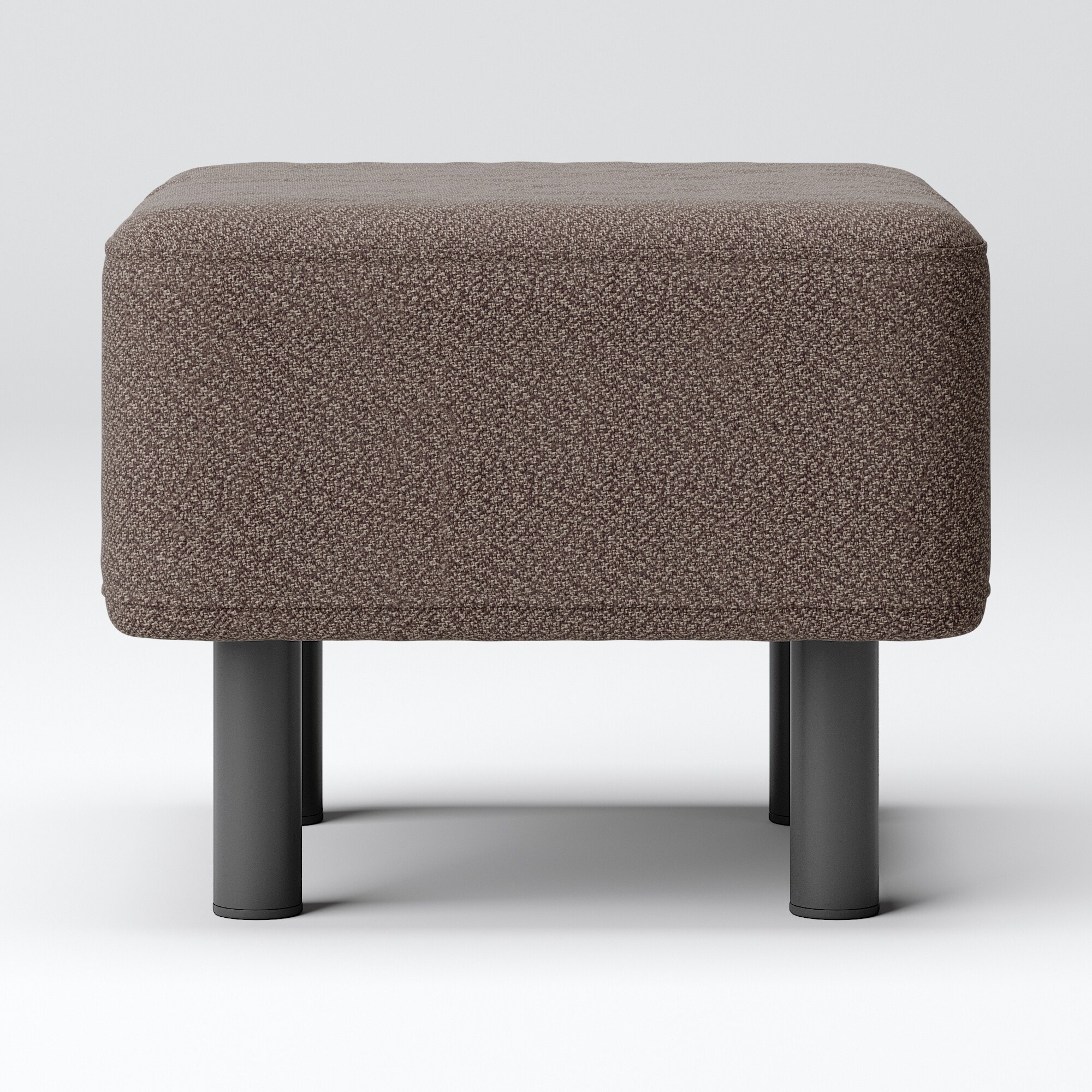 綿太番手ソファベンチ・オットマン用カバー／ダークブラウン