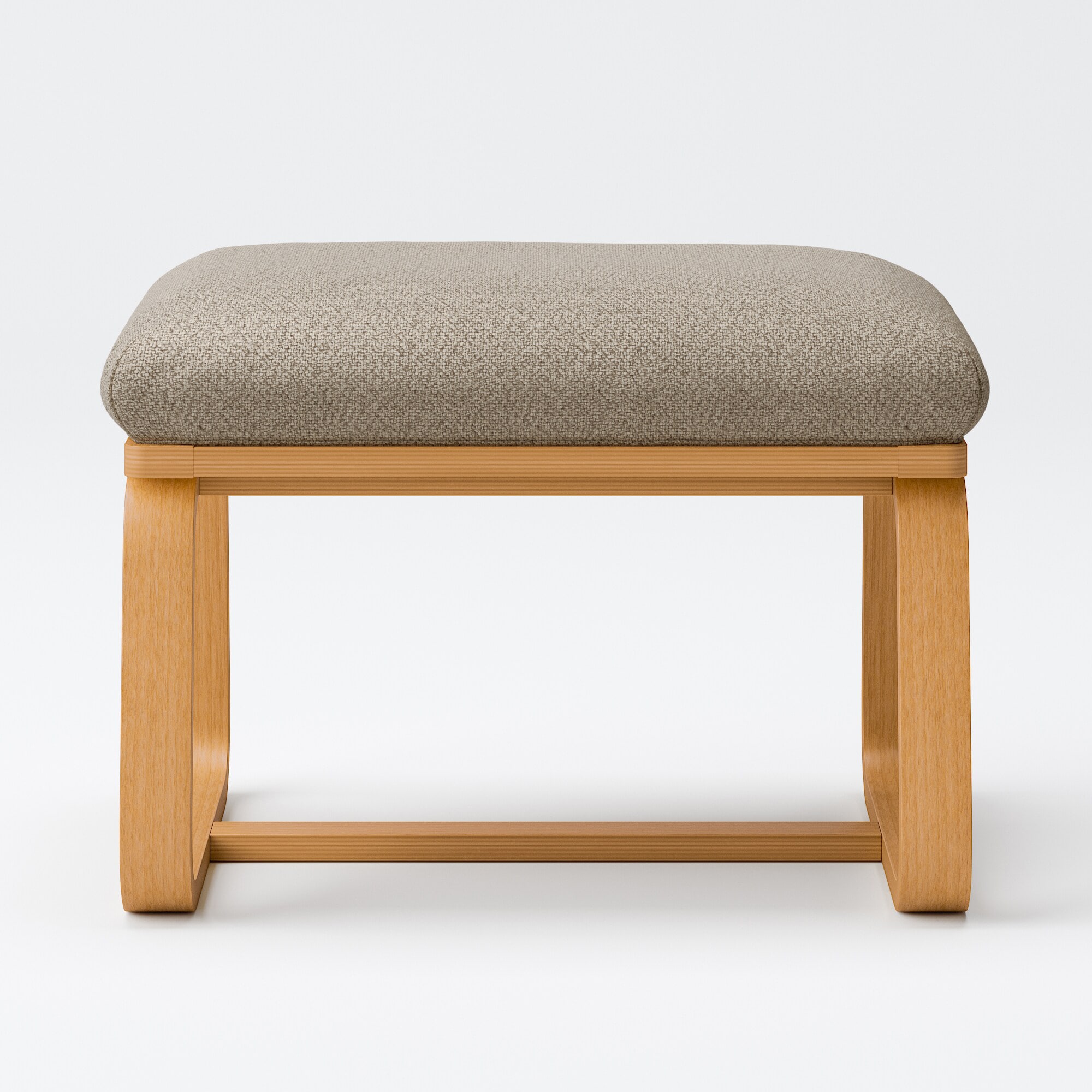 綿太番手リビングでもダイニングでもつかえるベンチ・２用カバー／ベージュ