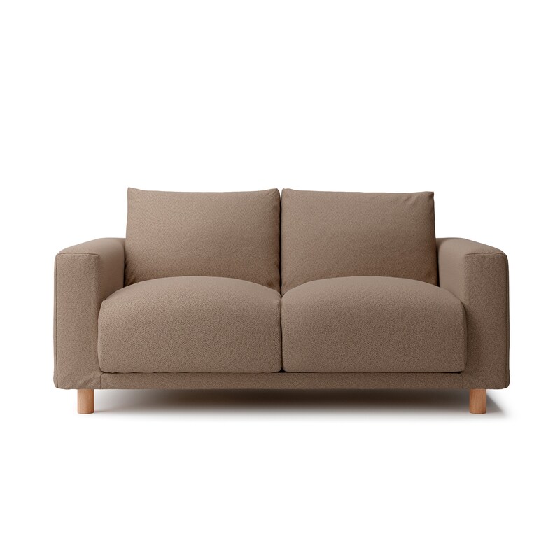 綿太番手ソファ本体・2シーター・フェザー・ポケットコイル用カバー  