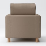 綿太番手ソファ本体・１シーター・ウレタンポケットコイル用カバー／ブラウン