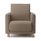 綿太番手ソファ本体・１シーター・ウレタンポケットコイル用カバー／ブラウン