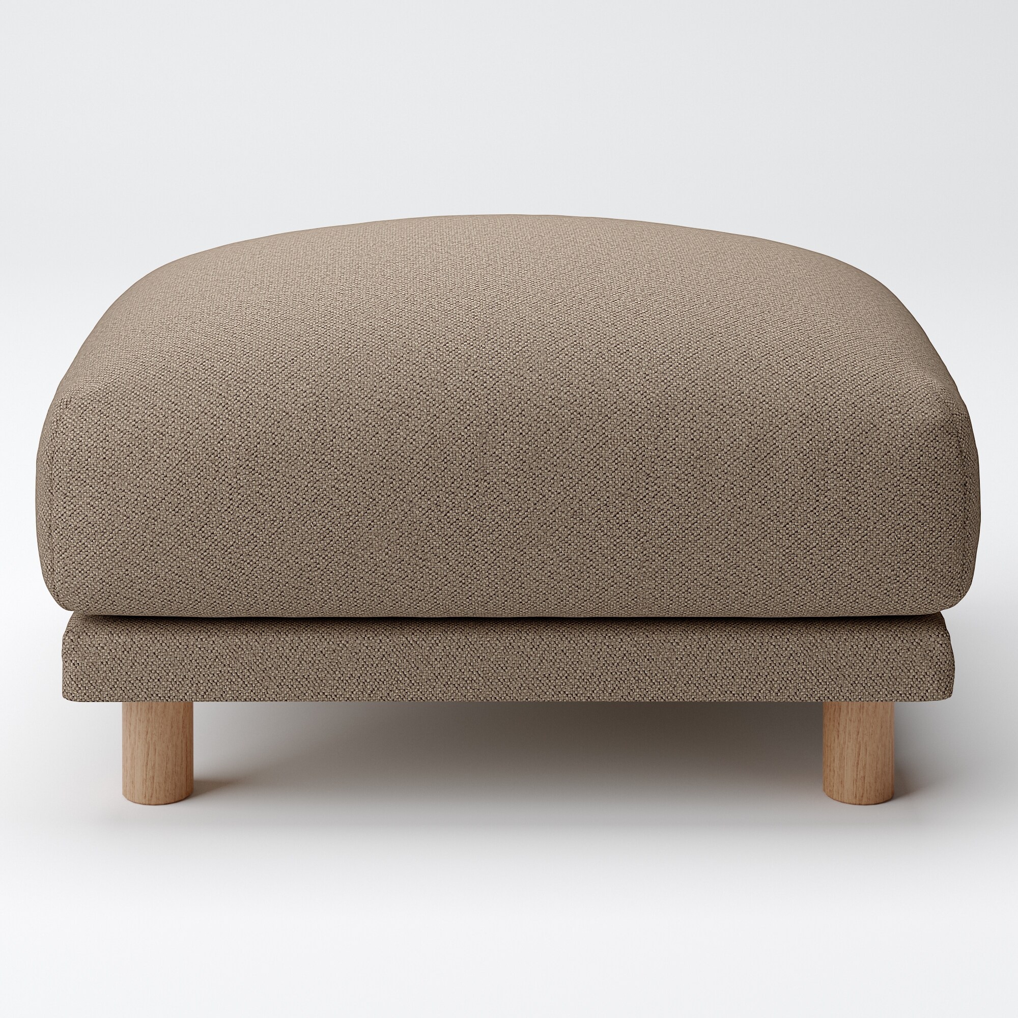 綿太番手ソファ本体オットマン・フェザー・ポケットコイル用カバー／ブラウン